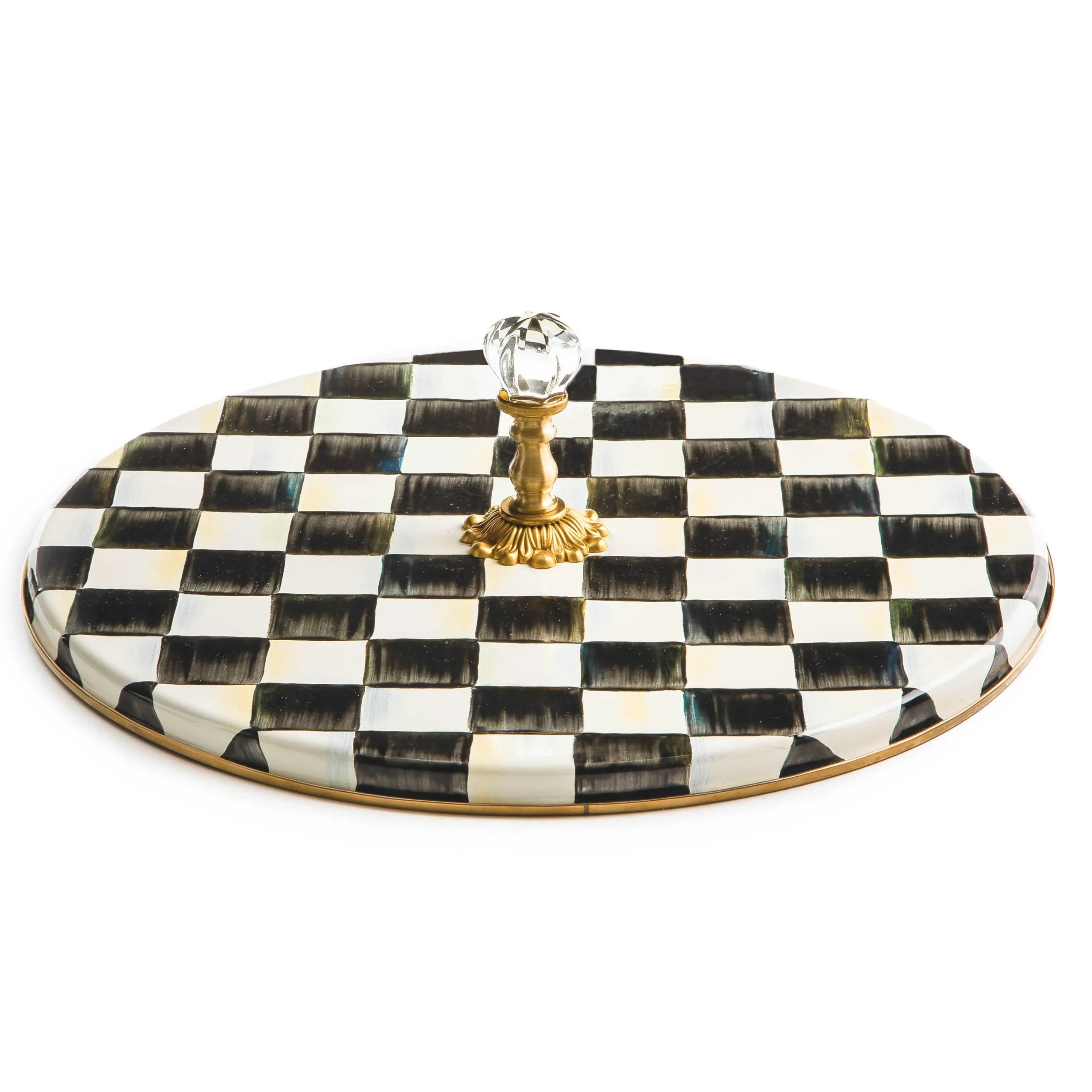 MacKenzie-Childs Serveware<Courtly Check Cheese Course