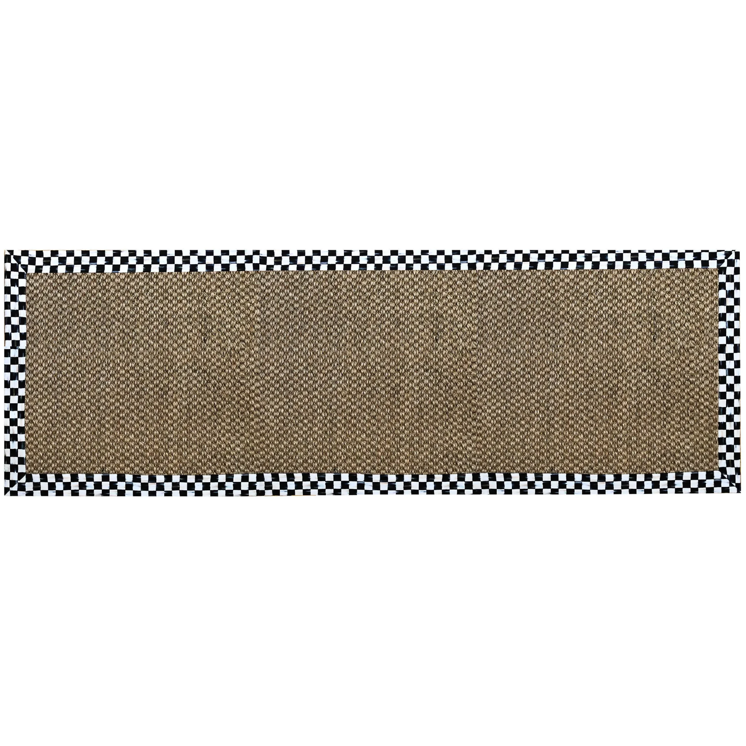 MacKenzie-Childs Rugs<Courtly Check Chunky Sisal 2'6 x 9' Runner
