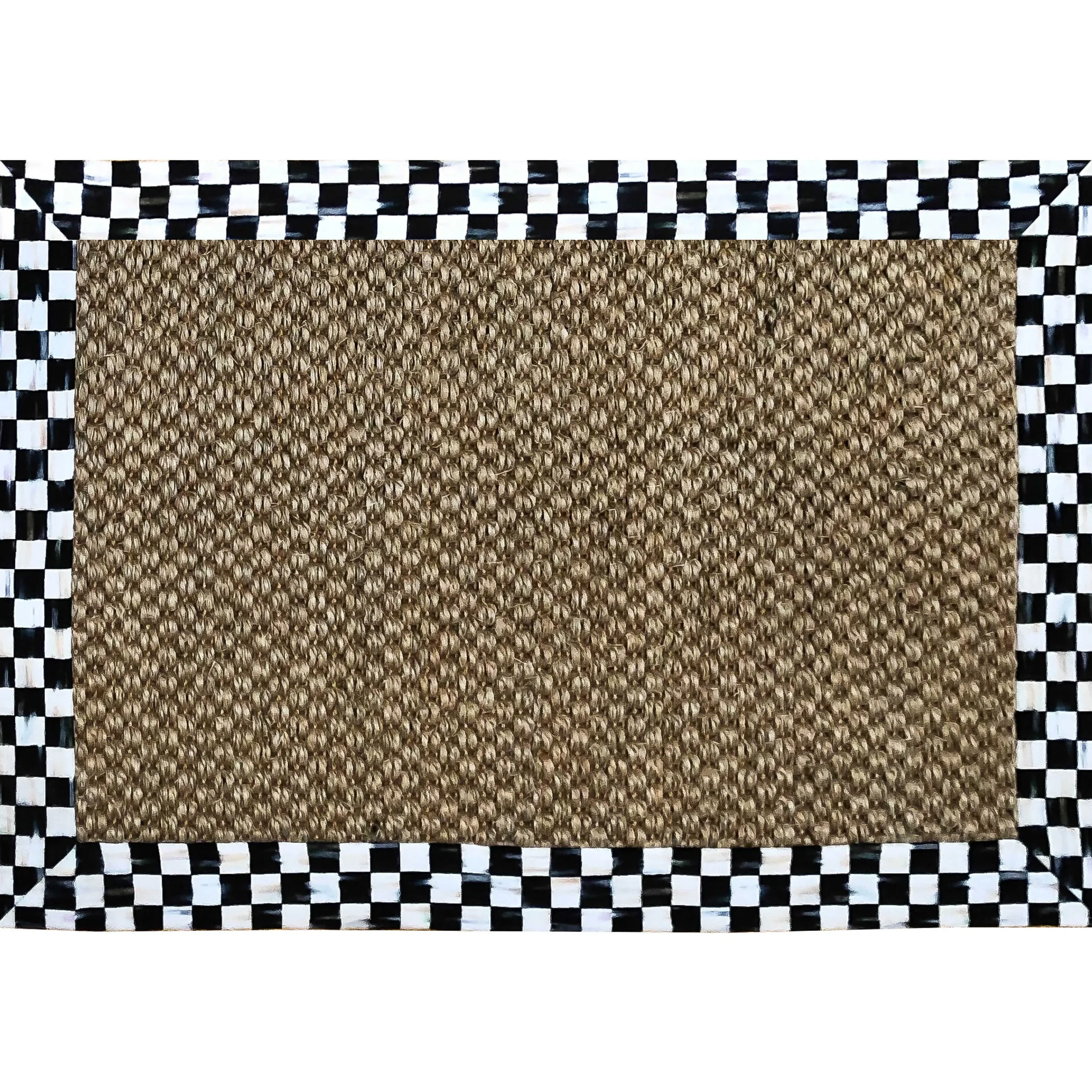 MacKenzie-Childs Rugs<Courtly Check Chunky Sisal 2' x 3' Rug
