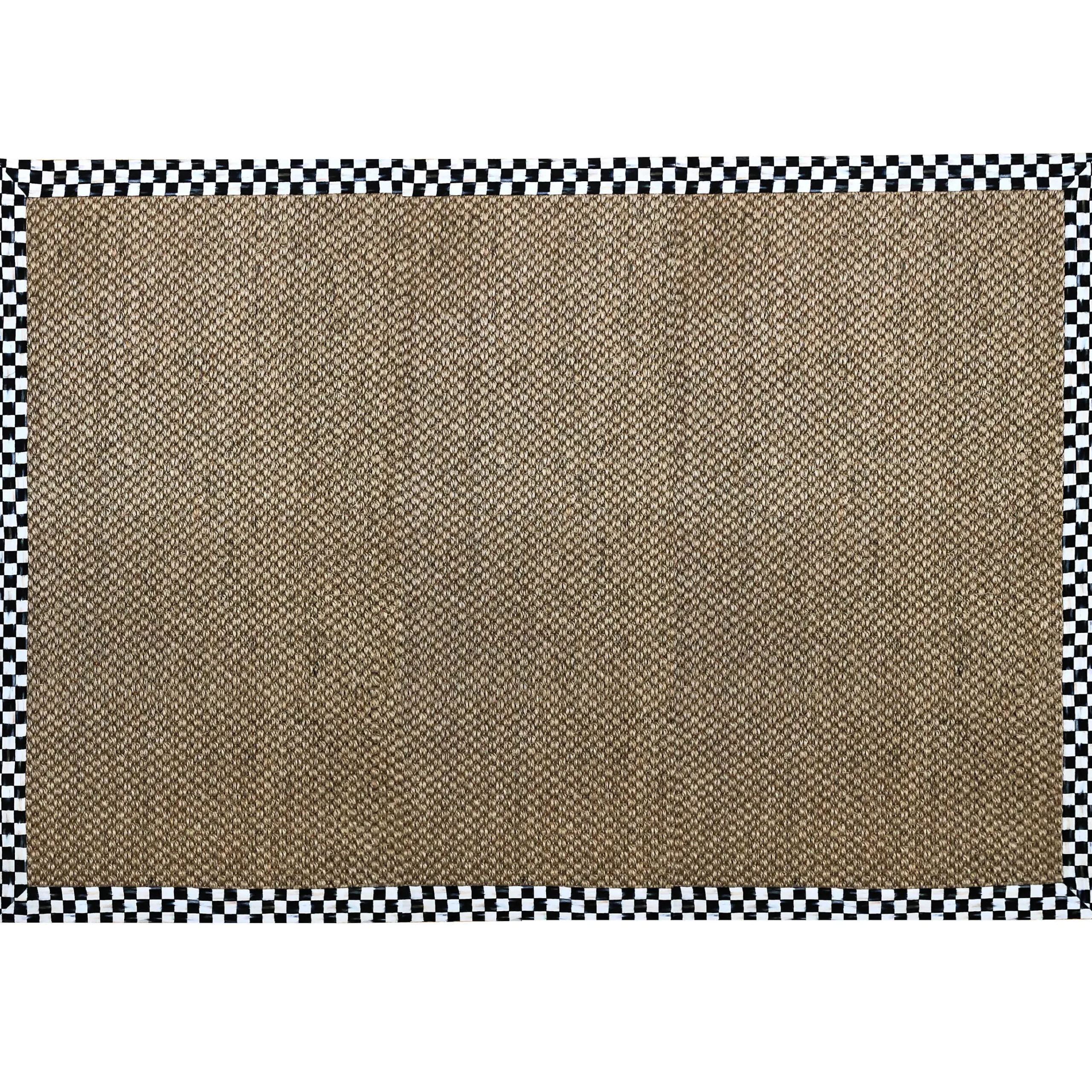 MacKenzie-Childs Rugs<Courtly Check Chunky Sisal Rug 6' x 9' Rug