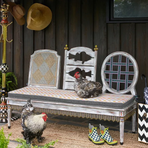 MacKenzie-Childs Entryway Furniture|Living Room<Courtly Check Coat Perch