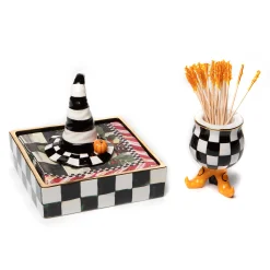 MacKenzie-Childs Bar Entertaining|Serveware<Courtly Check Cocktail Napkin Holder