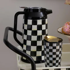 MacKenzie-Childs The Coffee Shop|Fall Entertaining<Courtly Check Coffee Carafe