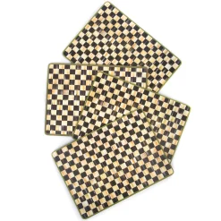MacKenzie-Childs Table Accessories|Kitchen & Table Linens<Courtly Check Cork Back Placemats, Set of 4