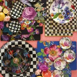 MacKenzie-Childs Table Accessories|Kitchen & Table Linens<Courtly Check Cork Back Placemats, Set of 4