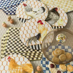 MacKenzie-Childs Table Accessories|Kitchen & Table Linens<Courtly Check Cork Back Placemats, Set of 4