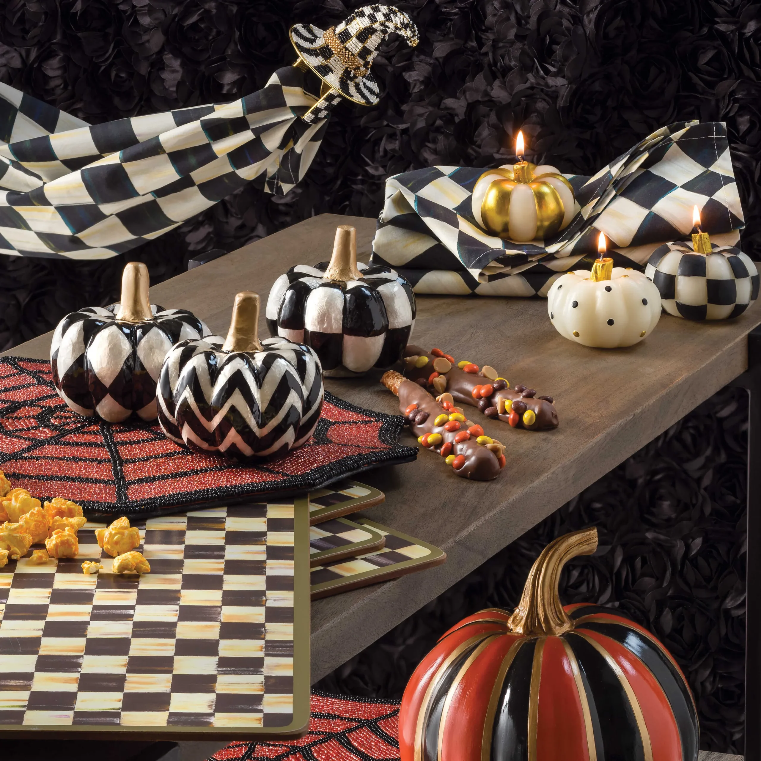 MacKenzie-Childs Fall Entertaining|Kitchen & Table Linens<Courtly Check Cotton Napkin