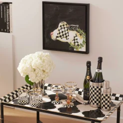 MacKenzie-Childs Fall Entertaining|Drinkware<Courtly Check Coupe Glass