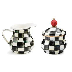 MacKenzie-Childs Kitchen & Dining Sets|The Coffee Shop<Courtly Check Creamer  Sugar Bowl Set