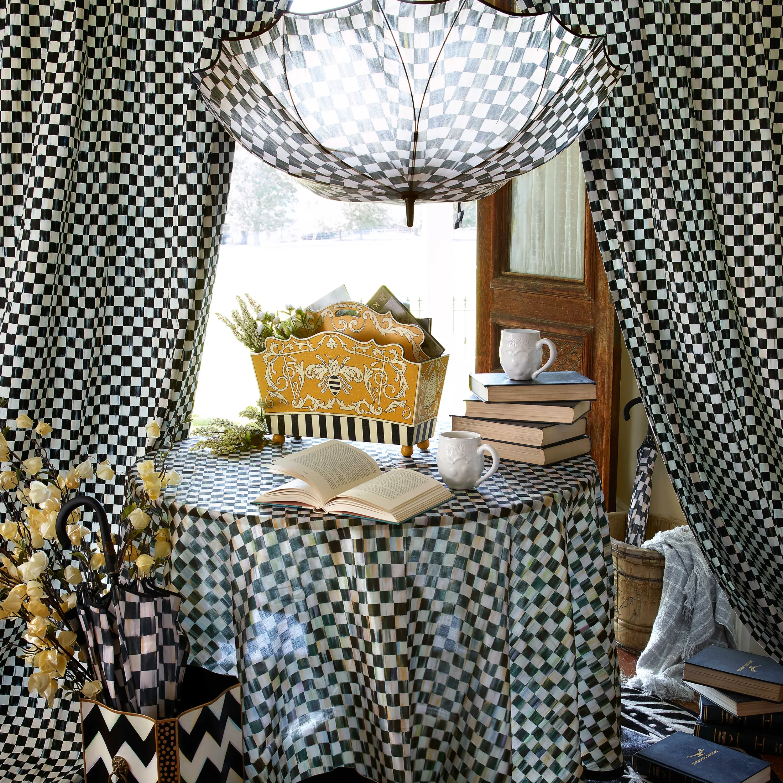 MacKenzie-Childs Room Accents<Courtly Check Curtain Panel