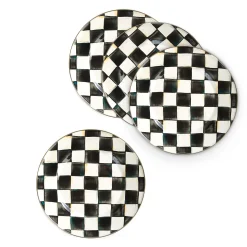 MacKenzie-Childs Kitchen & Dining Sets|Fall Entertaining<Courtly Check Dinner Plates, Set of 4