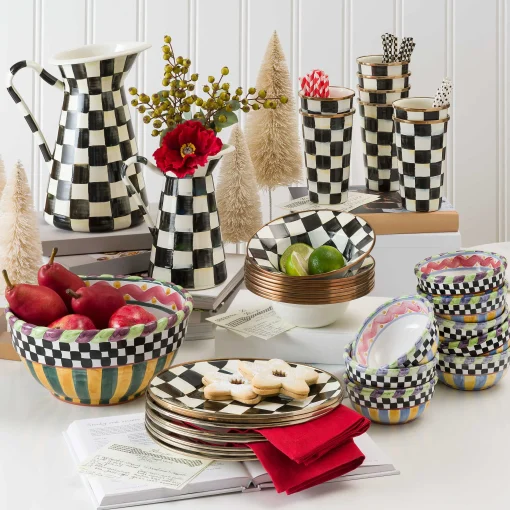 MacKenzie-Childs Dinnerware & Flatware<Courtly Check Dinner Plate
