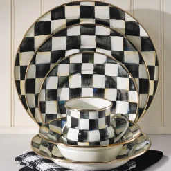 MacKenzie-Childs Dinnerware & Flatware<Courtly Check Dinner Plate