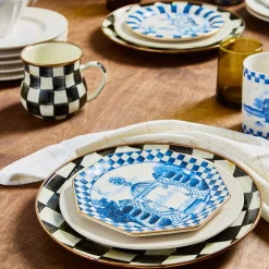 MacKenzie-Childs Dinnerware & Flatware<Courtly Check Dinner Plate