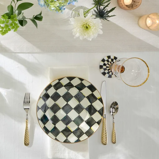 MacKenzie-Childs Dinnerware & Flatware<Courtly Check Dinner Plate