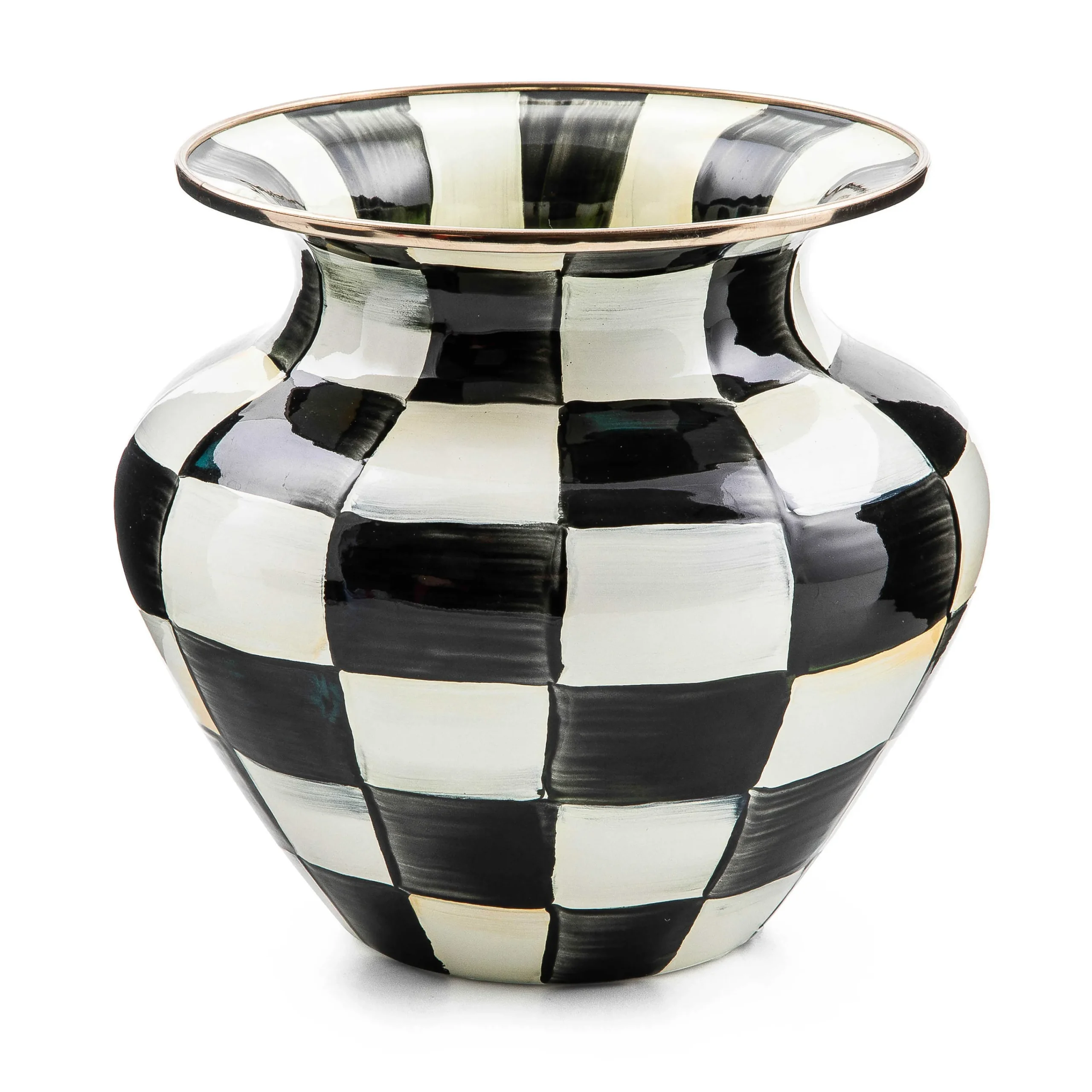 MacKenzie-Childs Spring|Room Accents<Courtly Check Enamel Large Vase