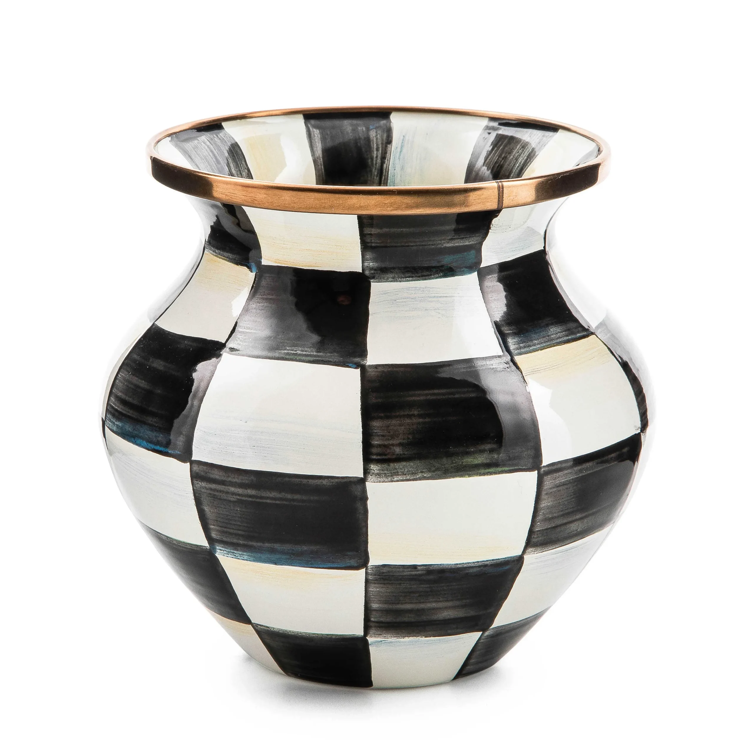MacKenzie-Childs Spring|Room Accents<Courtly Check Enamel Vase