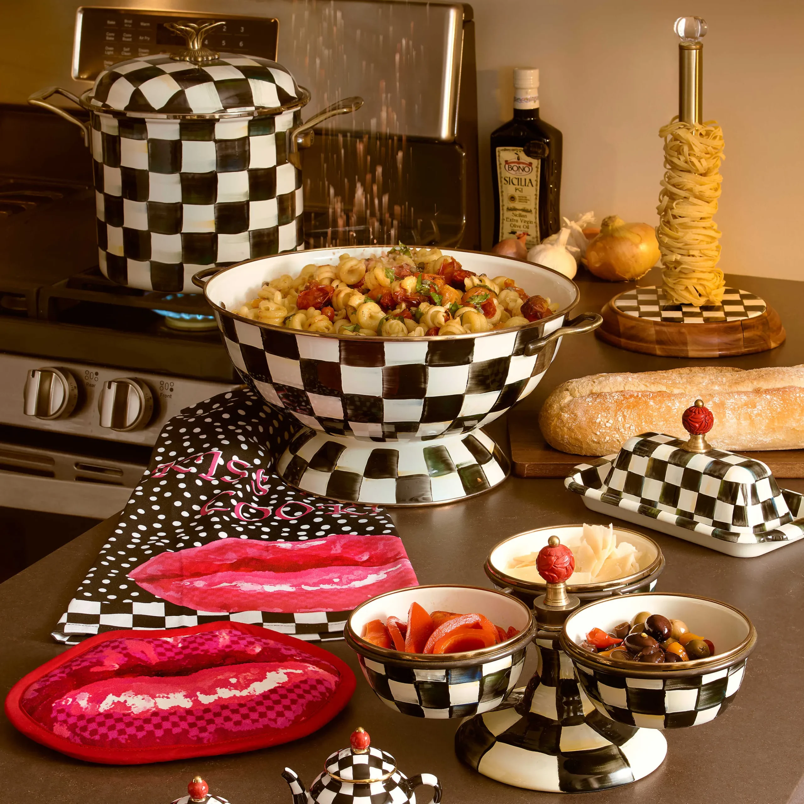 MacKenzie-Childs Bar Entertaining|Serveware<Courtly Check Everything Bowl