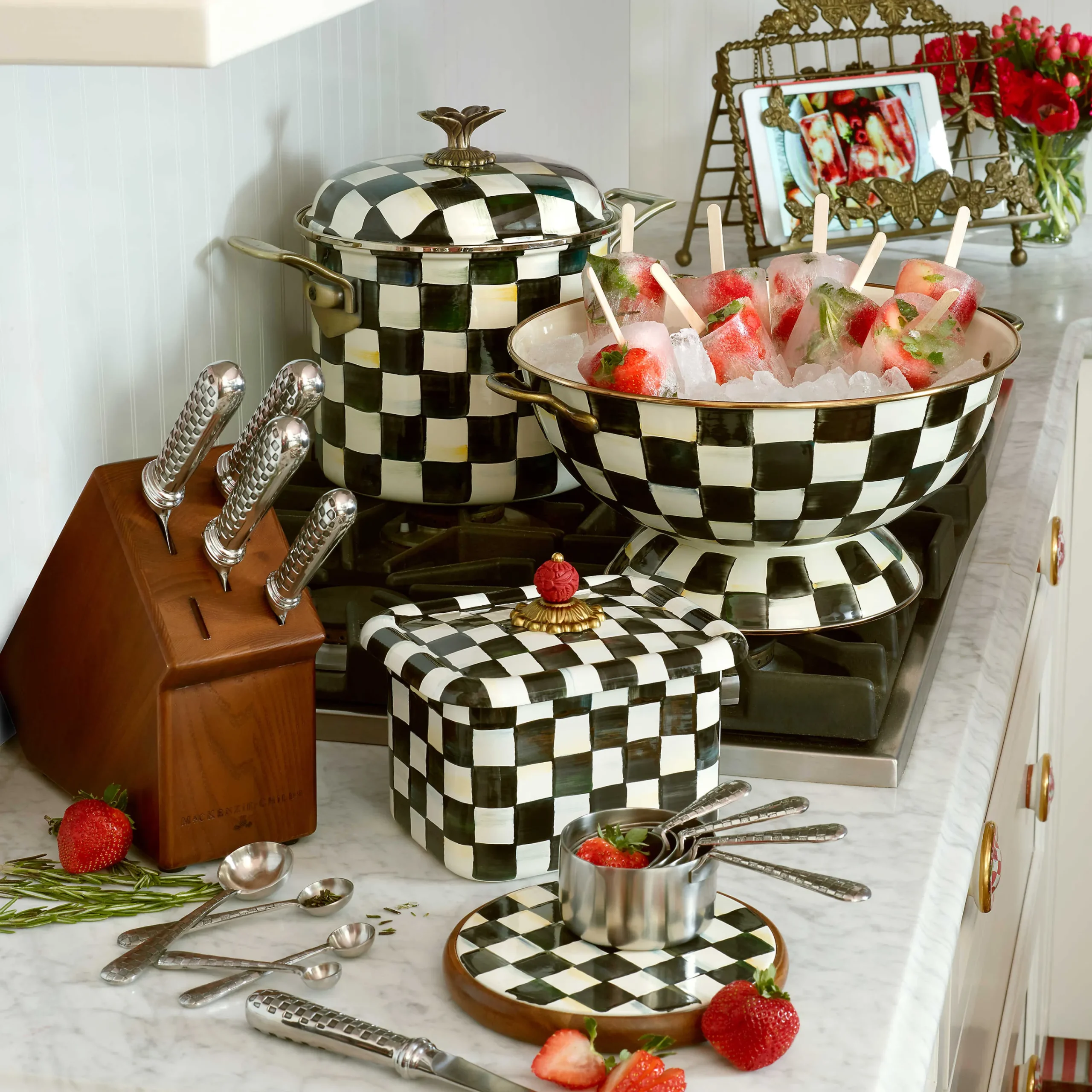 MacKenzie-Childs Bar Entertaining|Serveware<Courtly Check Everything Bowl