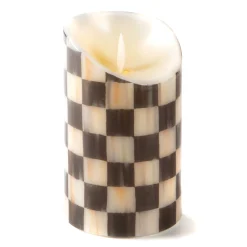 MacKenzie-Childs Candles & Fragrances|Table Accessories<Courtly Check Flicker 5 Pillar Candle