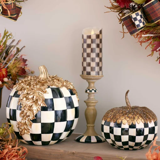 MacKenzie-Childs Candles & Fragrances|Table Accessories<Courtly Check Flicker 5 Pillar Candle