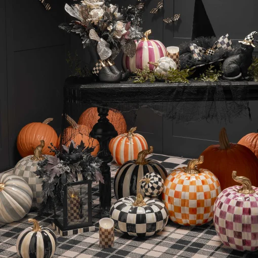 MacKenzie-Childs Candles & Fragrances|Table Accessories<Courtly Check Flicker 5 Pillar Candle