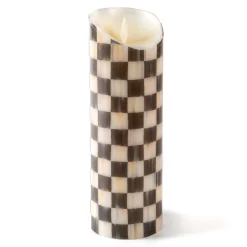 MacKenzie-Childs Candles & Fragrances|Table Accessories<Courtly Check Flicker 9 Pillar Candle
