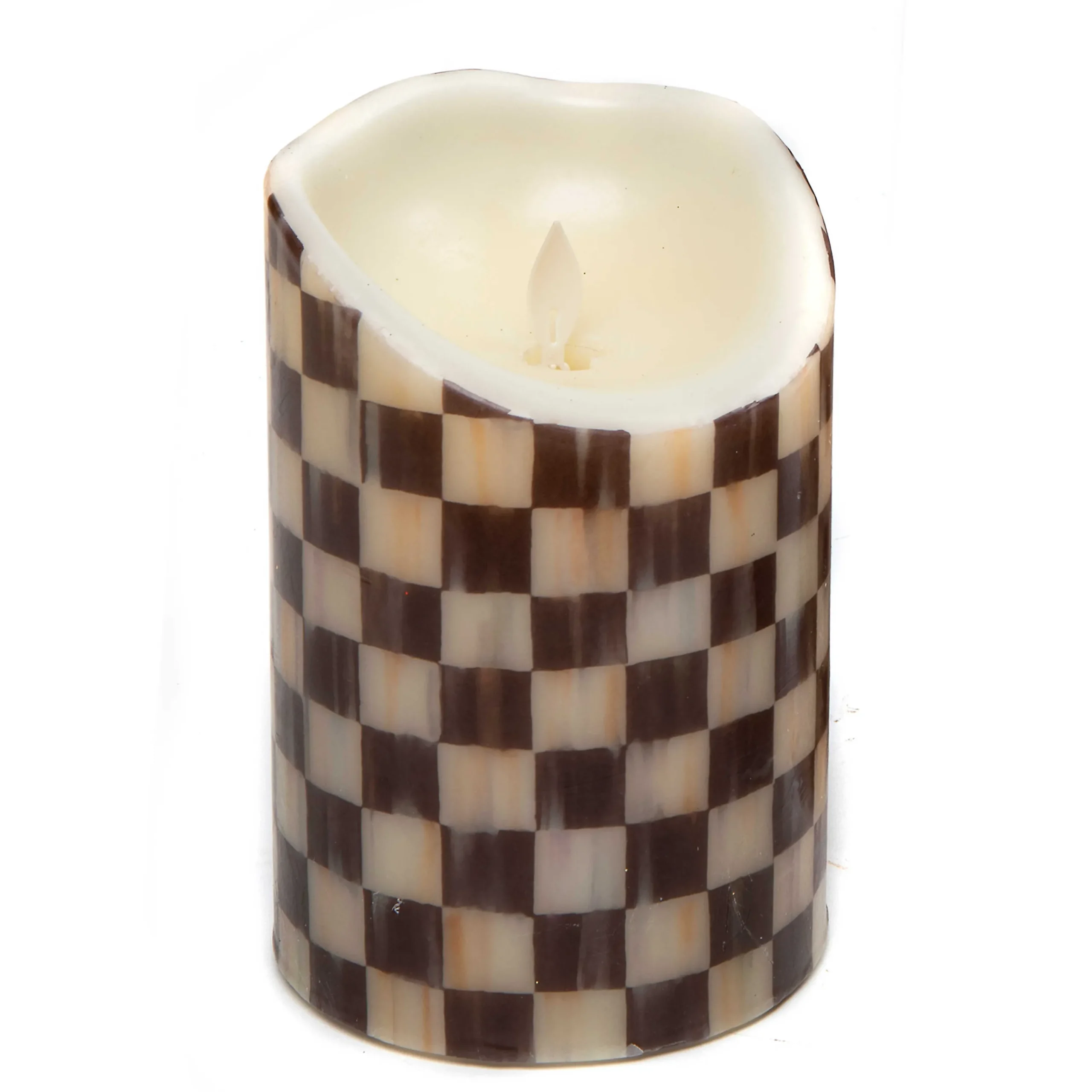 MacKenzie-Childs Candles & Fragrances<Courtly Check Flicker 6 Pillar Candle