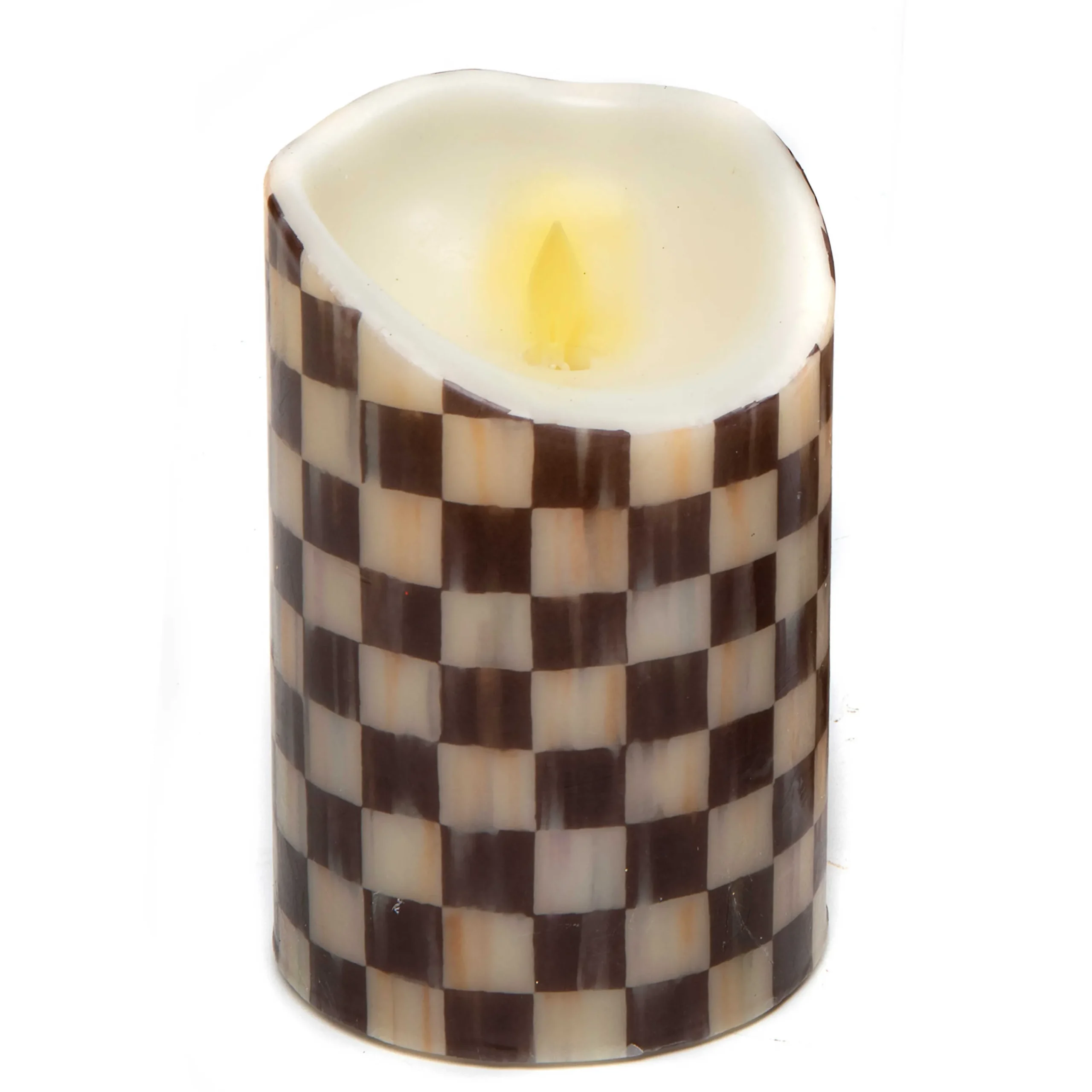 MacKenzie-Childs Candles & Fragrances<Courtly Check Flicker 6 Pillar Candle