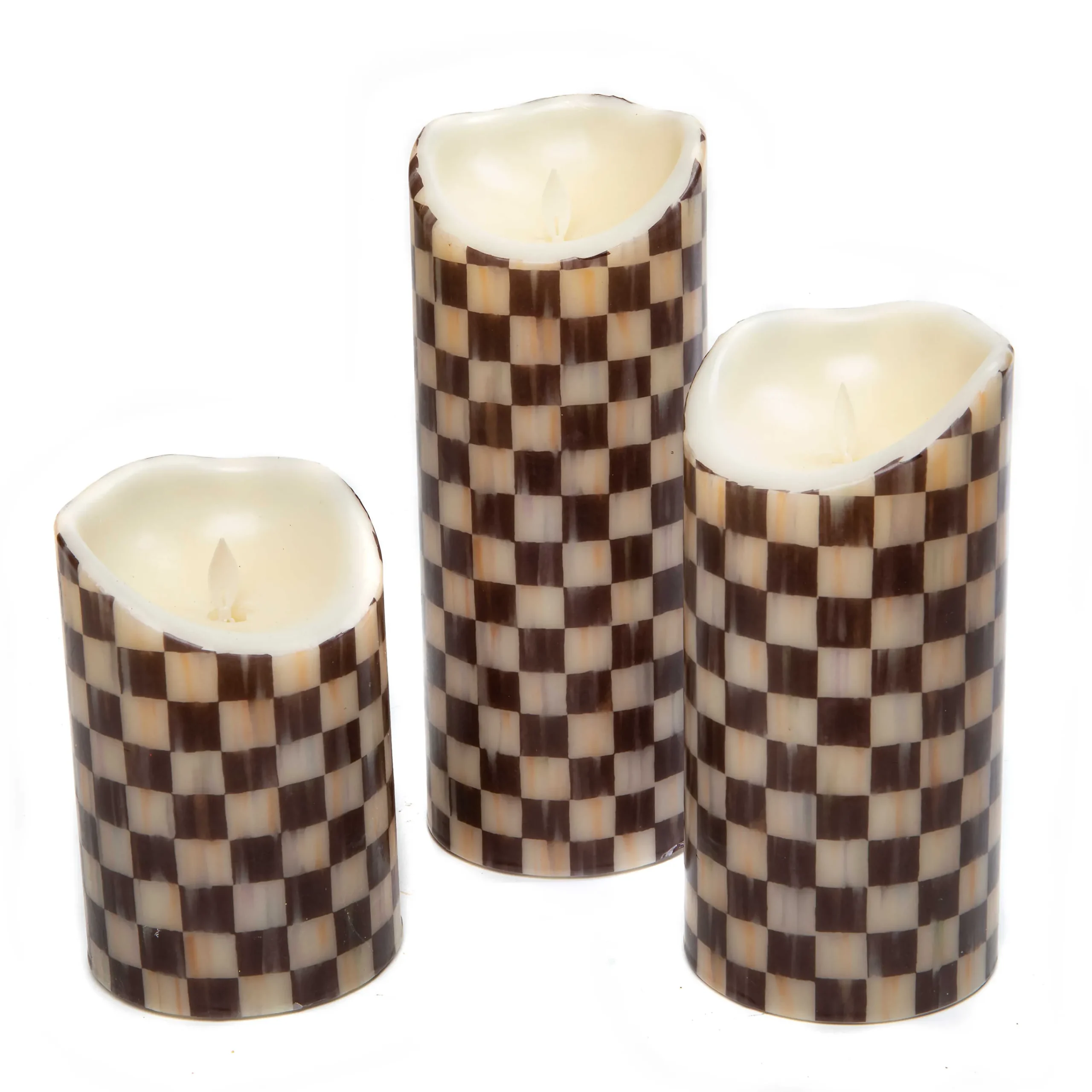MacKenzie-Childs Candles & Fragrances<Courtly Check Flicker 6 Pillar Candle