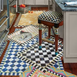 MacKenzie-Childs Rugs<Courtly Check Floor Mat - 2'6 x 8' Runner