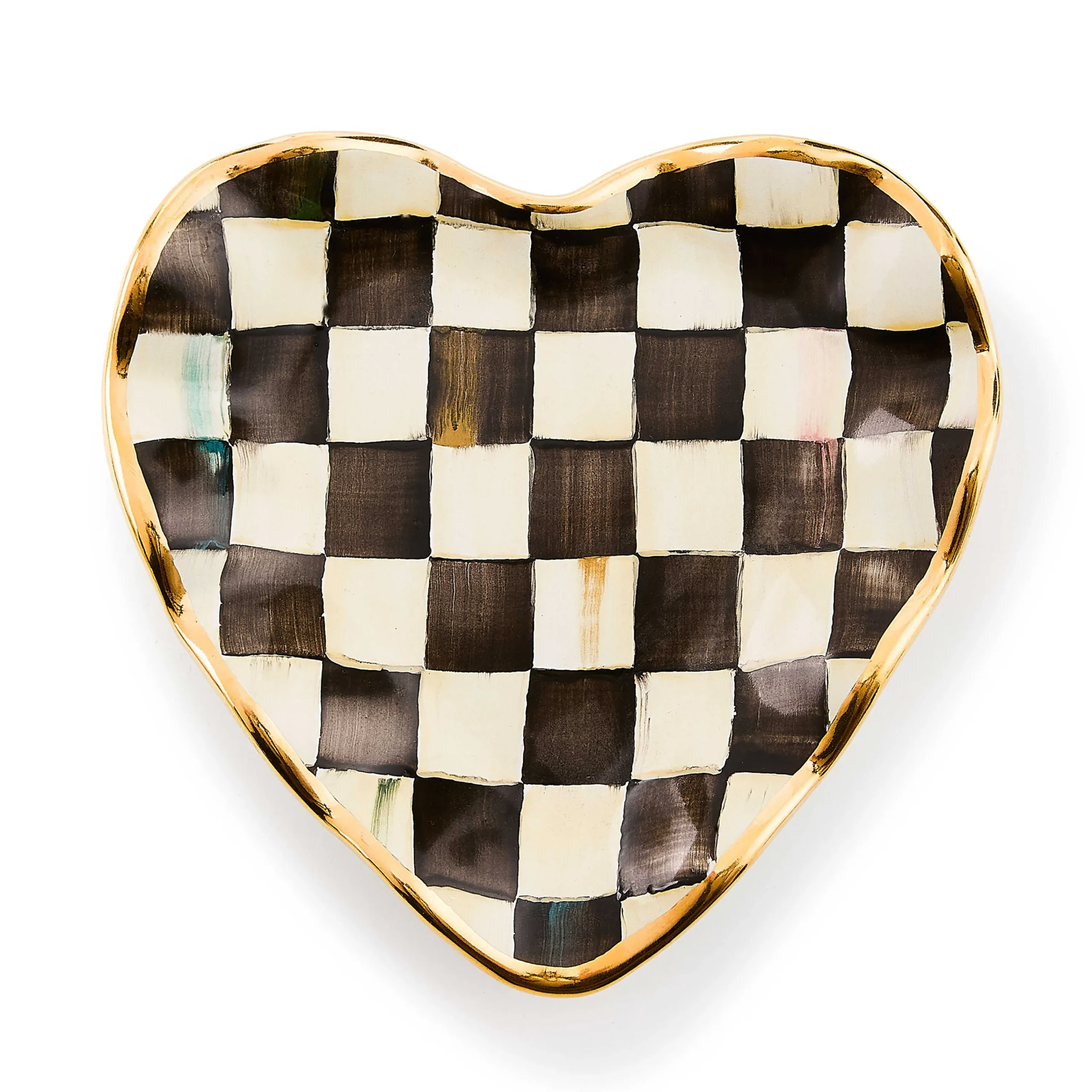 MacKenzie-Childs Bar Entertaining|Serveware<Courtly Check Fluted Heart Plate