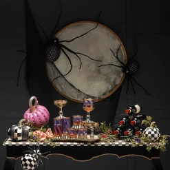 MacKenzie-Childs Pumpkins|The Halloween Shop<Courtly Check Glossy Mini Pumpkin
