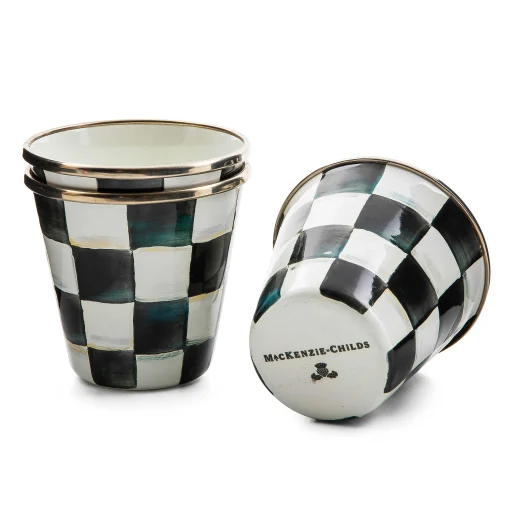 MacKenzie-Childs Spring|The Fall Shop<Courtly Check Herb Pots, Set of 3