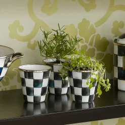 MacKenzie-Childs Spring|The Fall Shop<Courtly Check Herb Pots, Set of 3