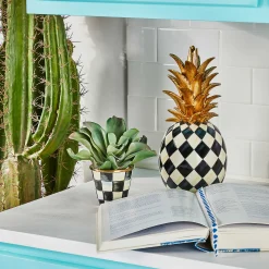 MacKenzie-Childs Spring|The Fall Shop<Courtly Check Herb Pots, Set of 3