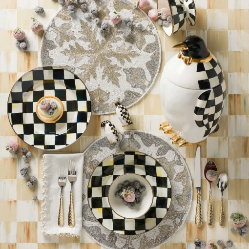 MacKenzie-Childs Dinnerware & Flatware<Courtly Check Ice Cream Dish