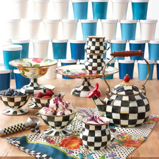 MacKenzie-Childs Dinnerware & Flatware<Courtly Check Ice Cream Dish