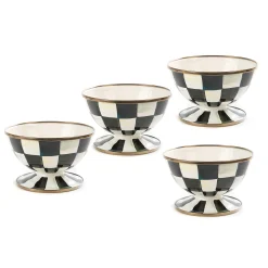 MacKenzie-Childs Kitchen & Dining Sets|Dinnerware & Flatware<Courtly Check Ice Cream Dishes, Set of 4