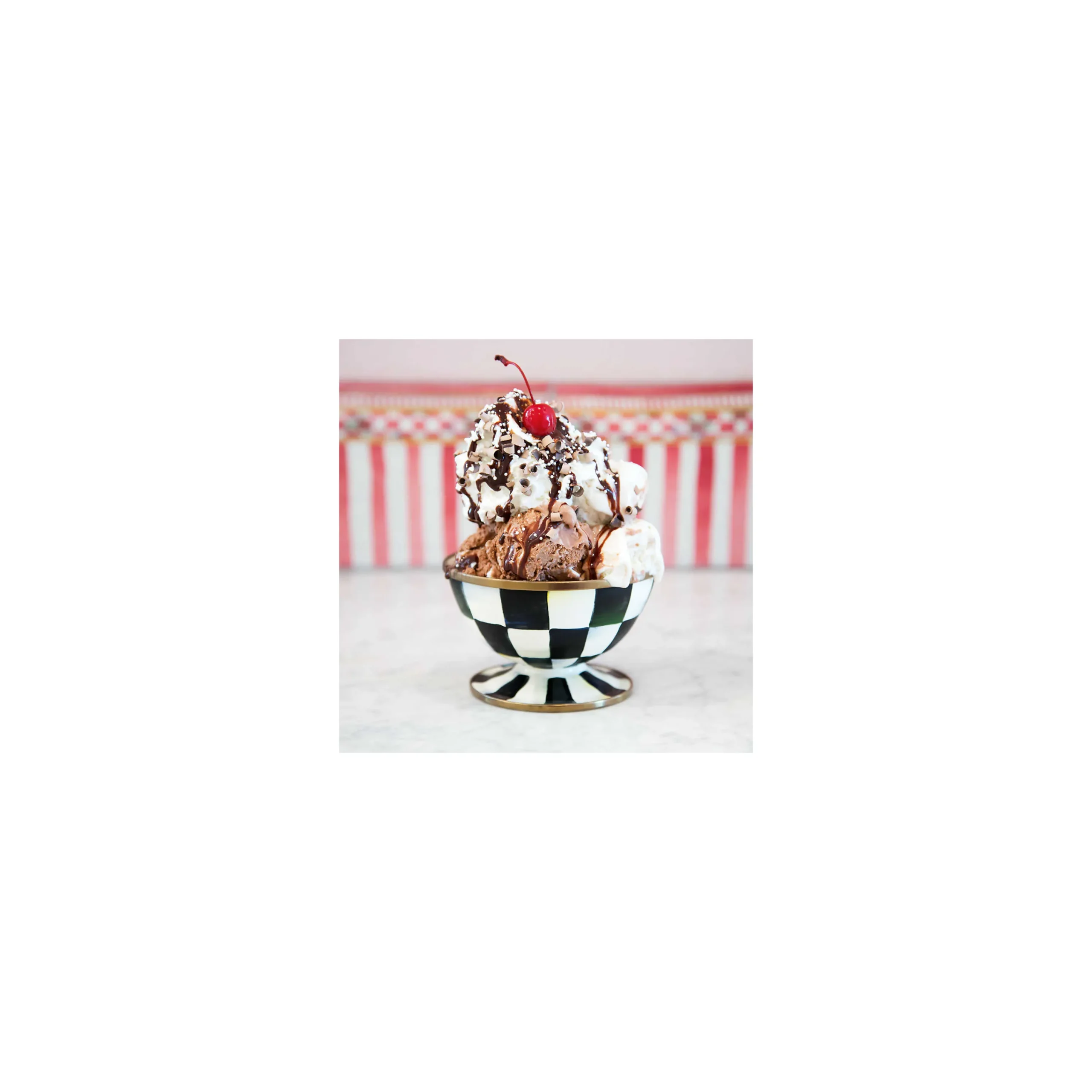 MacKenzie-Childs Kitchen & Dining Sets|Dinnerware & Flatware<Courtly Check Ice Cream Dishes, Set of 4