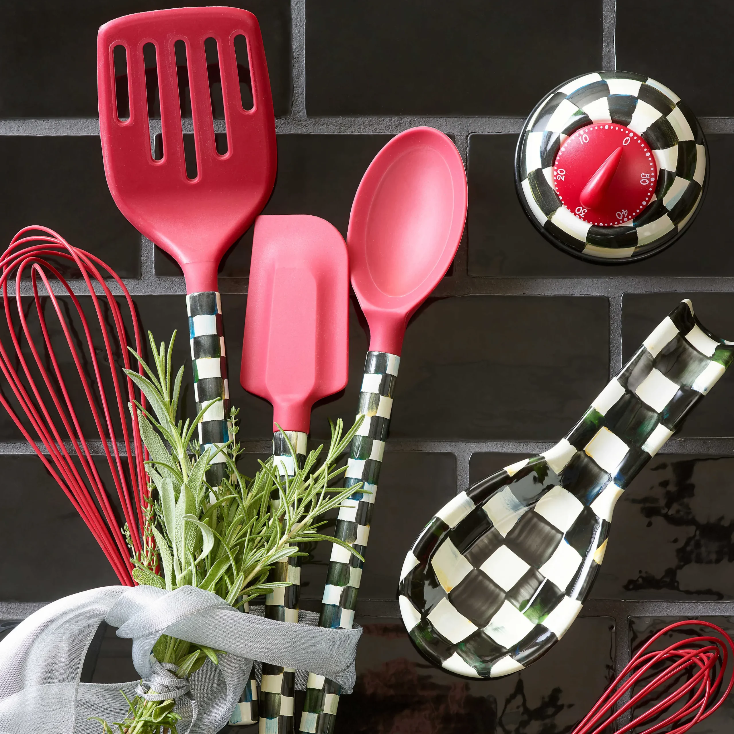 MacKenzie-Childs Kitchen Utensils & Tools<Courtly Check Kitchen Timer