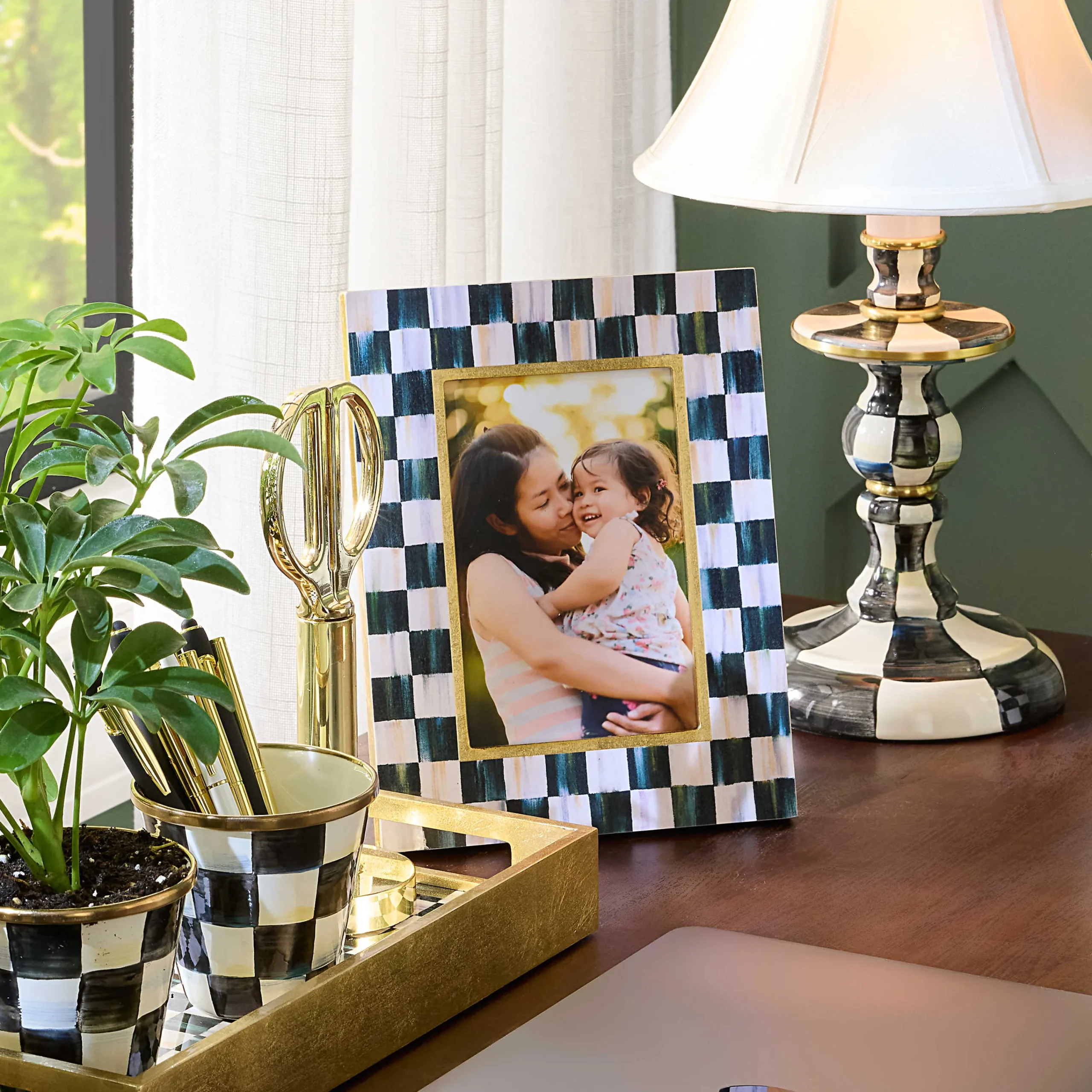 MacKenzie-Childs Room Accents<Courtly Check Lacquer 4 x 6 Frame