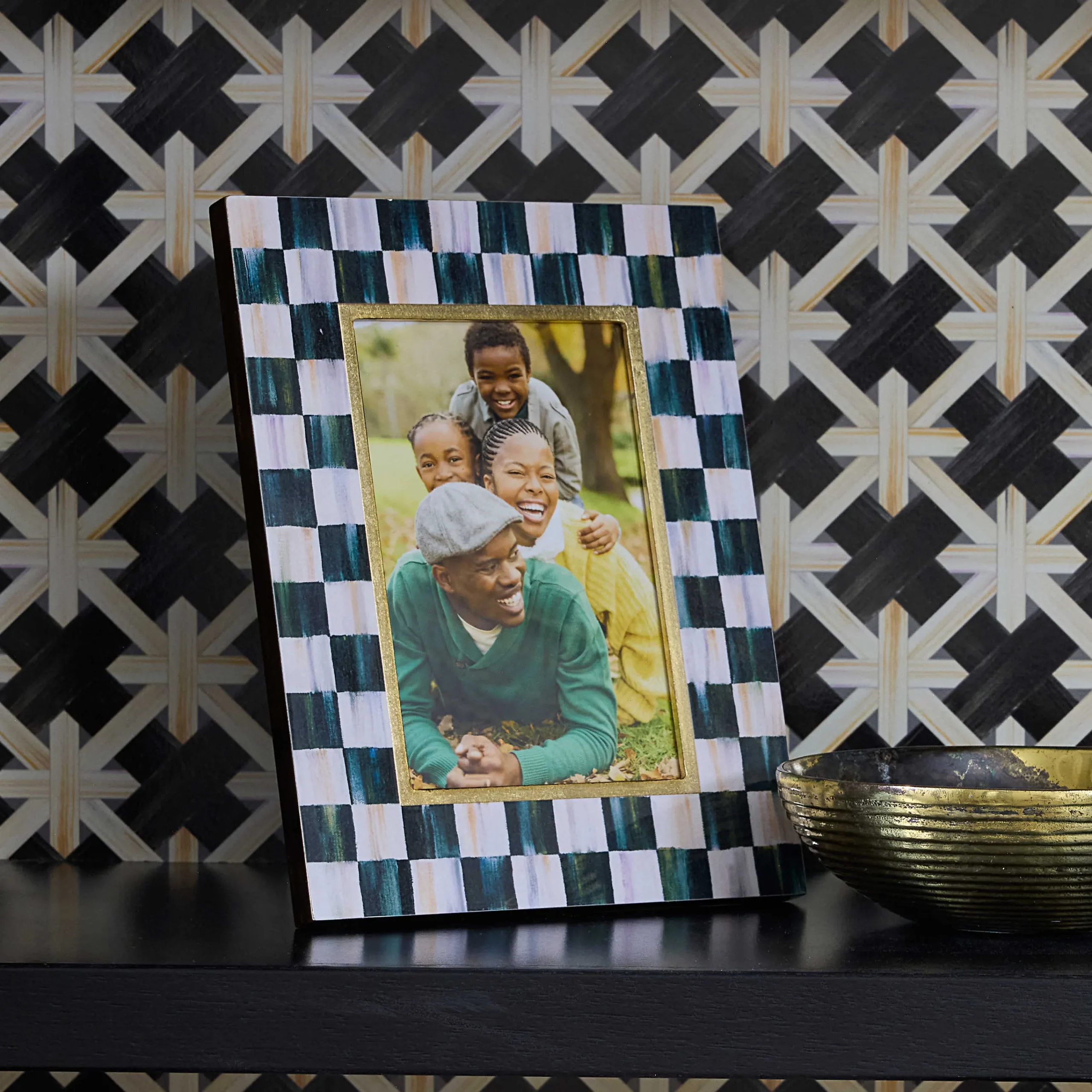 MacKenzie-Childs Room Accents<Courtly Check Lacquer 4 x 6 Frame