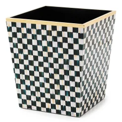 MacKenzie-Childs Bath & Bath Accessories<Courtly Check Lacquer Waste Bin