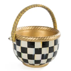 MacKenzie-Childs Easter|Spring<Courtly Check Large Basket