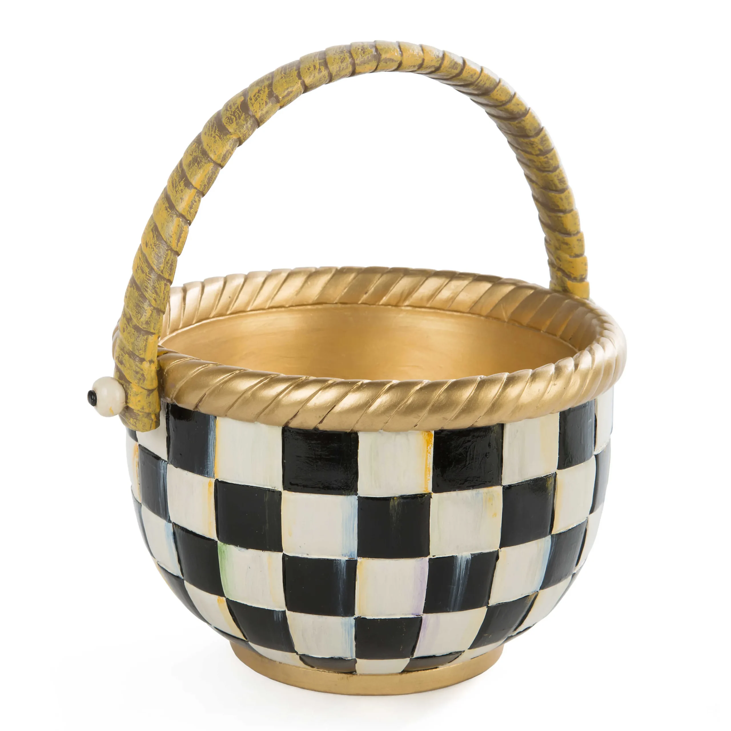 MacKenzie-Childs Easter|Spring<Courtly Check Large Basket