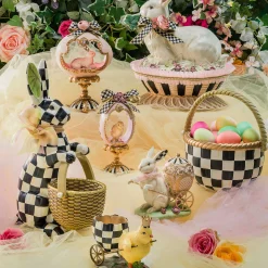 MacKenzie-Childs Easter|Spring<Courtly Check Large Basket