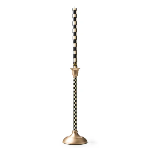 MacKenzie-Childs Candles & Fragrances|Room Accents<Courtly Check Large Candlestick