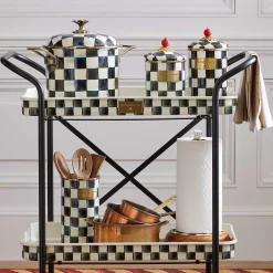MacKenzie-Childs Room Accents|Kitchen Storage & Organization<Courtly Check Large Canister