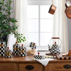 MacKenzie-Childs Room Accents|Kitchen Storage & Organization<Courtly Check Large Canister